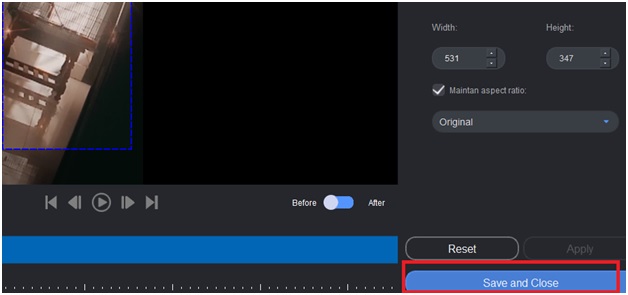 crop mkv video-step3